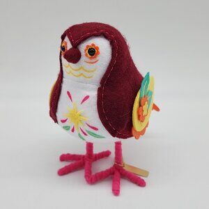 Handmade Colorful Felt Bird With Embroidered Details & Felt Flowers Target 2023